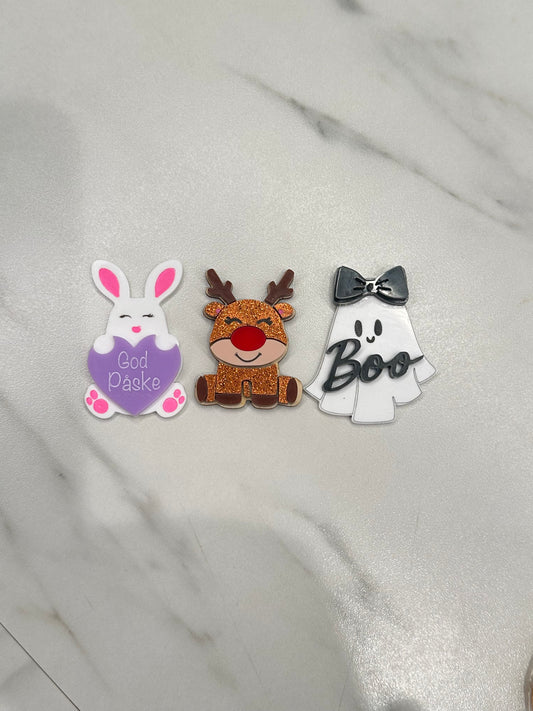 Sesongfigurer til ID holder- gavsett