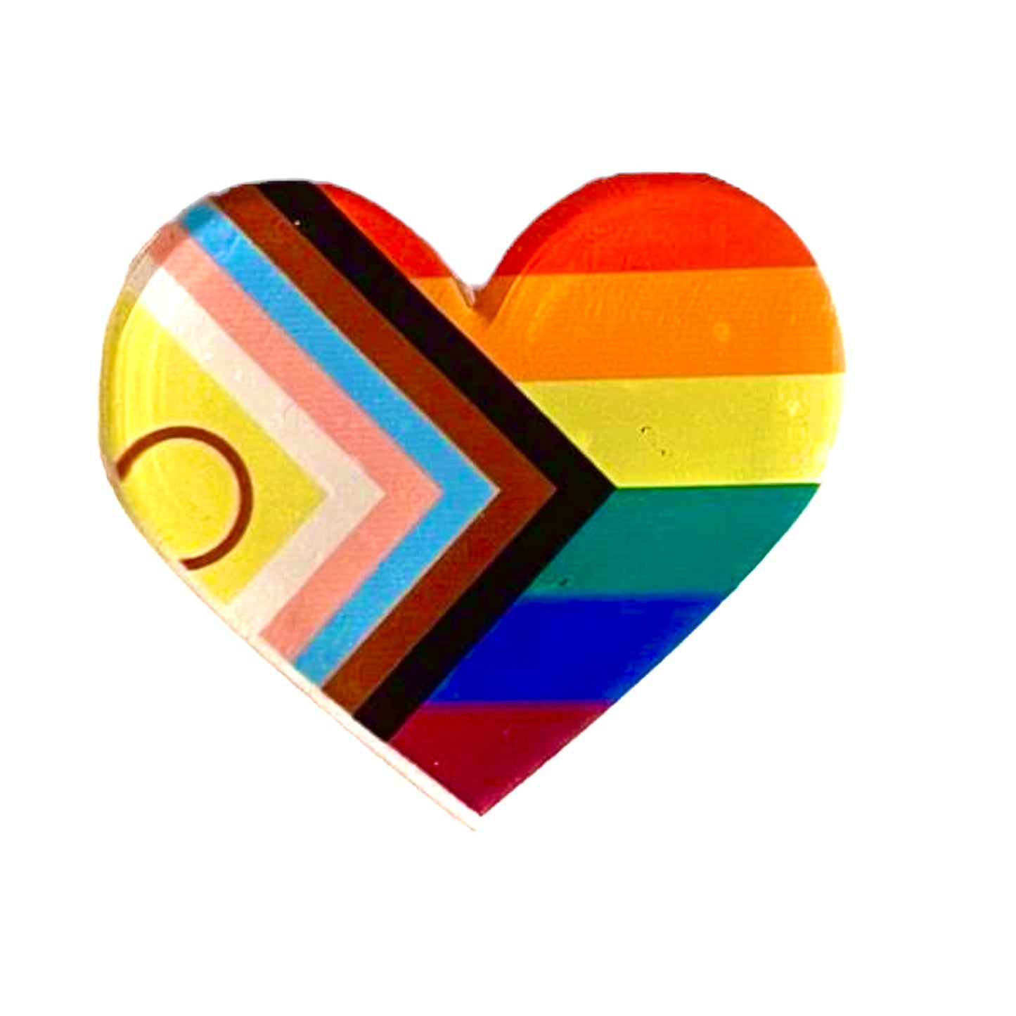 Pride hjerte figur til ID holder
