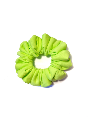 Neongrønn pastell scrunchie