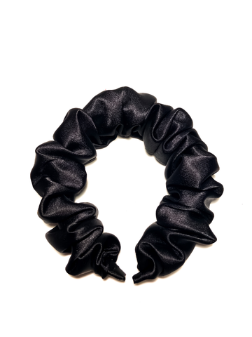 Svart Scrunchy hårbøyle