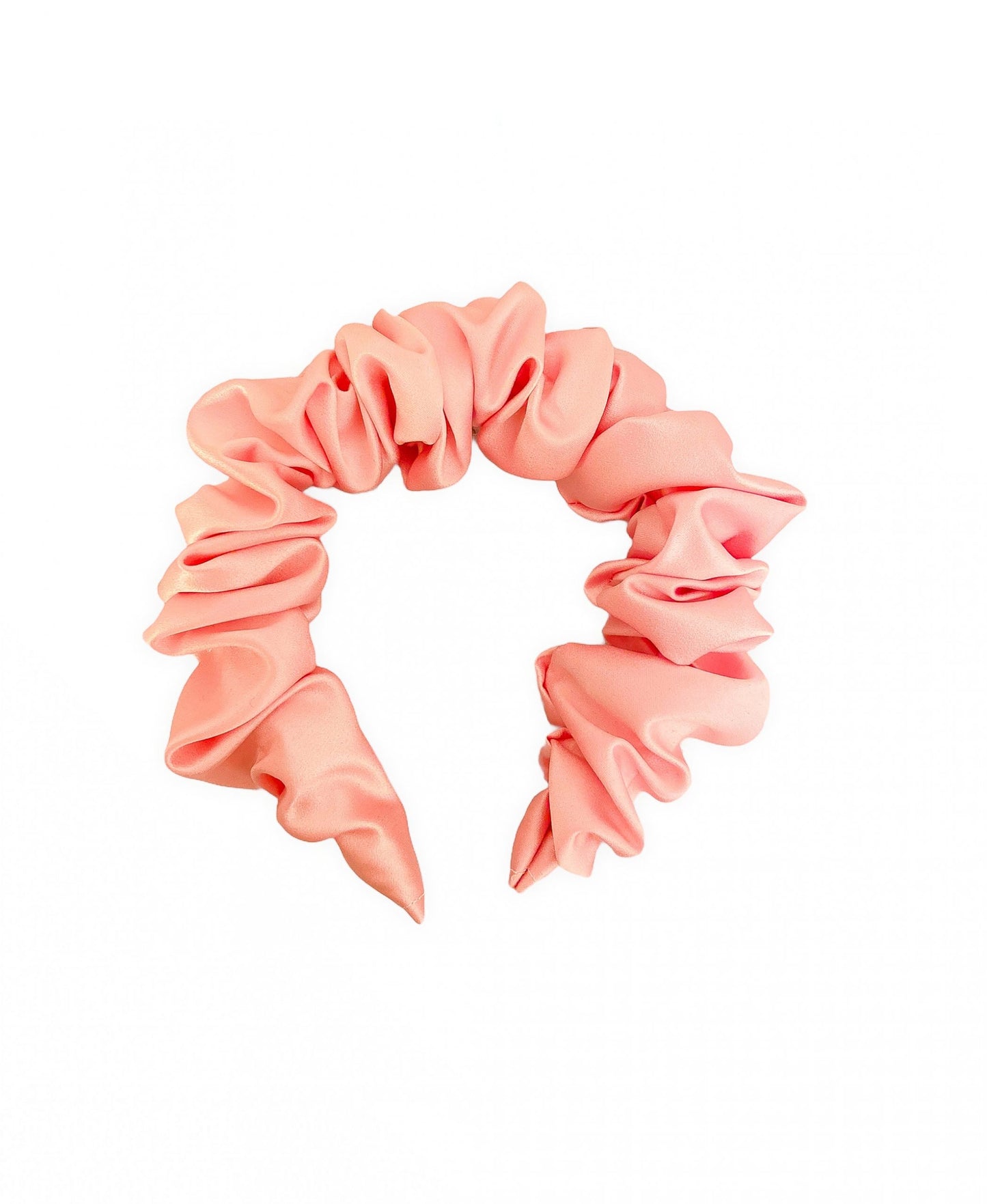Lyse rosa scrunchy hårbøyle