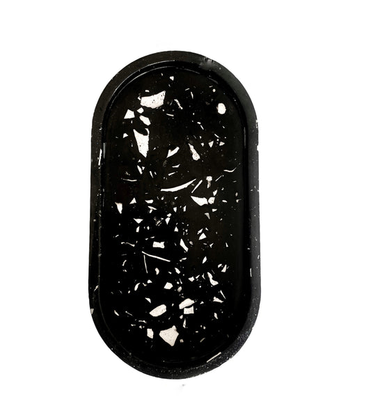 Svart terrazzo