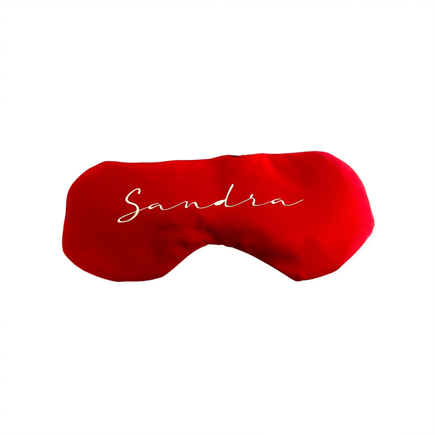Rød sovemaske
